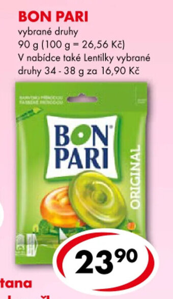 BON PARI vybrané druhy