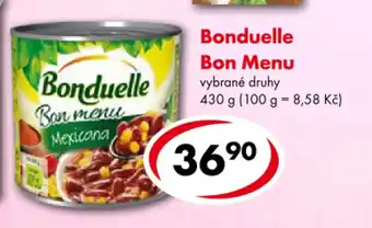 CBA Bonduelle Bon Menu vybrané druhy 430 g (100 g = 8,58 Kč) nabídka