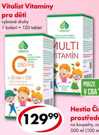Vitalist Vitamíny pro děti vybrané druhy