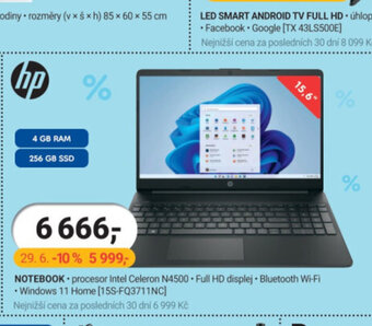 Planeo Elektro NOTEBOOK • procesor Intel Celeron N4500 Full HD displej. Bluetooth Wi-Fi nabídka