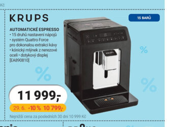 KRUPS AUTOMATICKÉ ESPRESSO