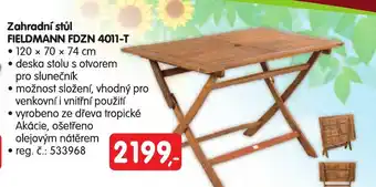 Konzum Zahradní stůl FIELDMANN FDZN 4011-T nabídka