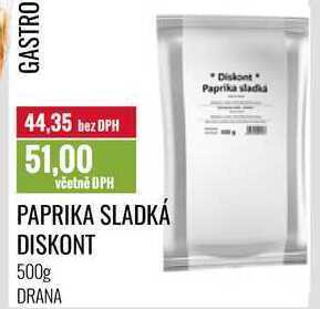 Ratio Paprika sladká diskont 500g nabídka