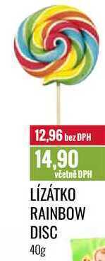 Ratio Lízátko rainbow disc 40g nabídka