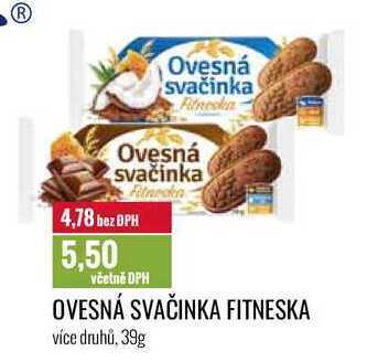 Ratio Ovesná svačinka fitneska 39g nabídka