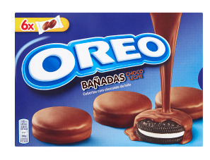 Ratio Oreo banadas máčené v čokoládě 246 g, vybrané druhy nabídka
