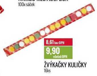 Ratio Žvýkačky kuličky 16ks nabídka