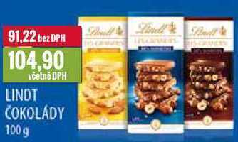 Ratio Lindt čokolády 100 g nabídka