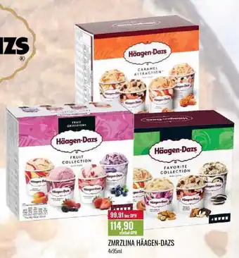 Zmrzlina häagen-dazs 4x 95ml