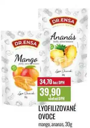 Ratio Lyofilizované ovoce mango, ananas, 30g nabídka