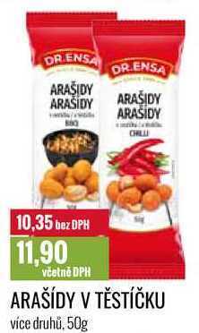 Ratio Arašídy v těstíčku 50g nabídka