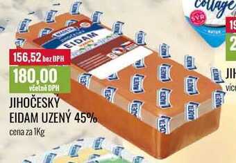 Ratio Jihočeský eidam uzený 45% cena za 1kg nabídka