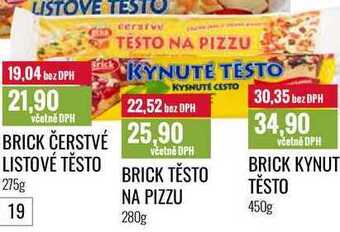 Ratio Brick těsto na pizzu 280g nabídka