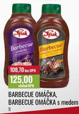 Ratio Barbecue omáčka, barbecue omáčka s medem 1l nabídka
