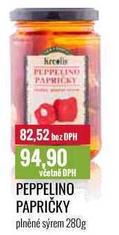Ratio Peppelino papričky plněné sýrem 280g nabídka