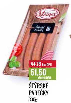 Ratio Štýrské párečky 300g nabídka