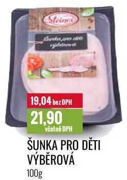 Ratio Šunka pro děti výběrová 100g nabídka