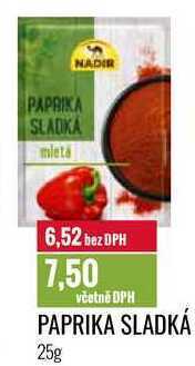 Ratio Paprika sladká 25g nabídka