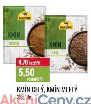 Ratio Kmín celý, kmín mletý 25g, 18g nabídka