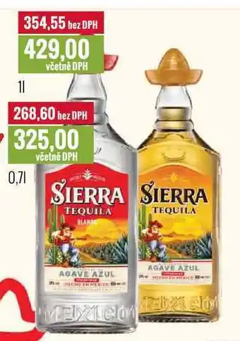 Sierra tequila 0,7l, 1l