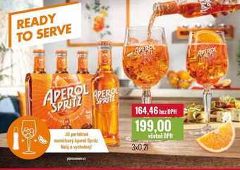 Ratio Aperol spritz 3x 0,2l nabídka