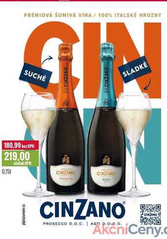 Ratio Cinzano 0,75l nabídka