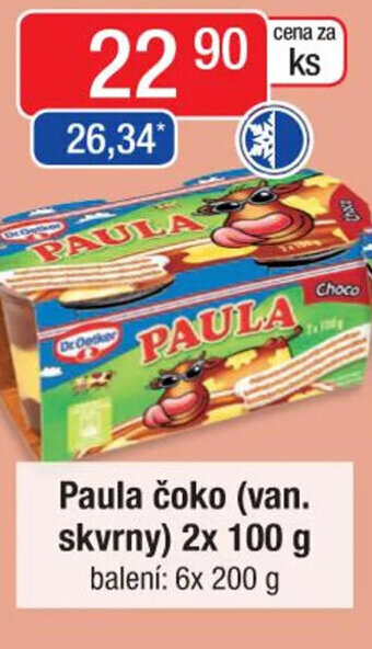 Paula čoko (van. skvrny) 2x 100 g
