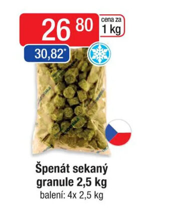 Qanto Špenát sekaný granule 2,5 kg nabídka