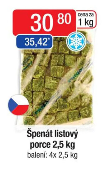 Qanto Špenát listový porce 2,5 kg nabídka