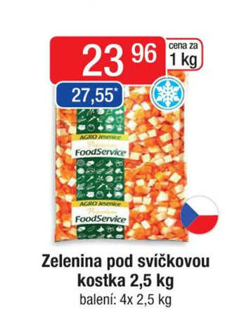 Qanto Zelenina pod svíčkovou kostka 2,5 kg nabídka