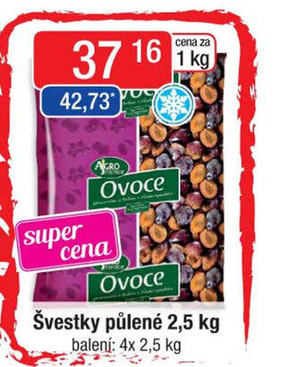 Qanto Švestky půlené 2,5 kg nabídka