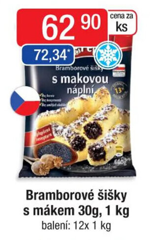 Qanto Bramborové šišky s mákem 30g, 1 kg nabídka