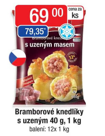 Qanto Bramborové knedlíky s uzeným 40 g, 1 kg nabídka
