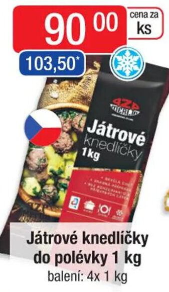 Qanto Játrové knedličky do polévky 1 kg nabídka