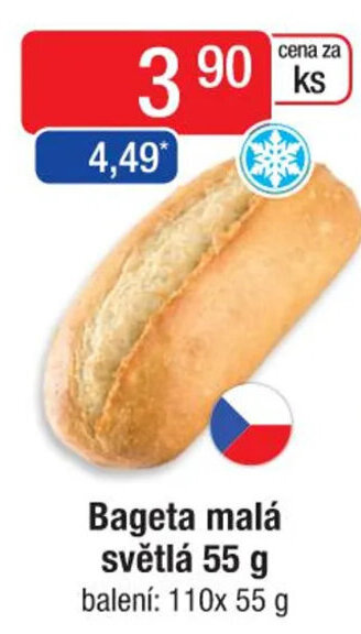 Qanto Bageta malá světlá 55 g nabídka