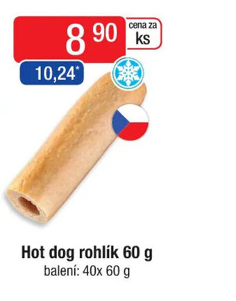Qanto Hot dog rohlík 60 g nabídka