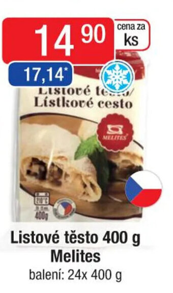 Qanto Listové těsto 400 g Melites nabídka