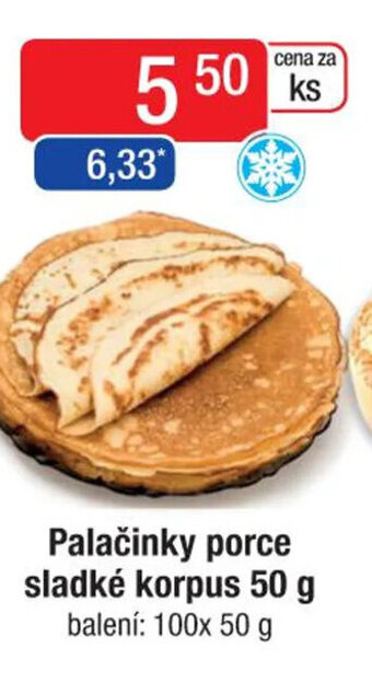 Qanto Palačinky porce sladké korpus 50 g nabídka