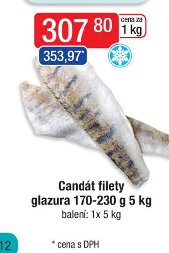 Qanto Candát filety glazura 170-230 g 5 kg nabídka