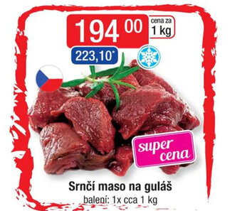 Qanto Srnčí maso na guláš nabídka