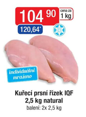 Qanto Kuřecí prsní řízek IQF 2,5 kg natural nabídka