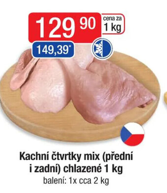 Qanto Kachní čtvrtky mix (přední i zadní) chlazené 1 kg nabídka