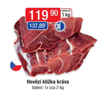 Qanto Hovězí kližka kráva nabídka