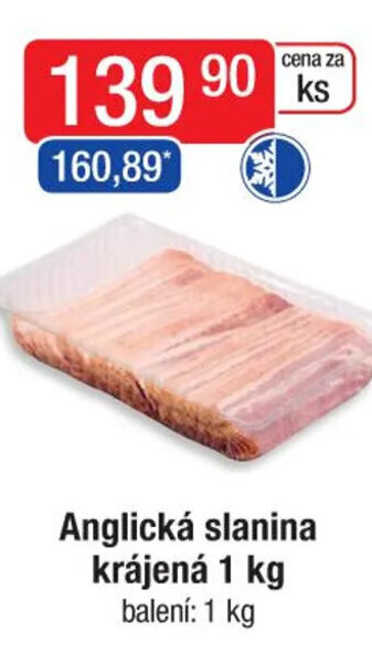 Qanto Anglická slanina krájená 1 kg nabídka