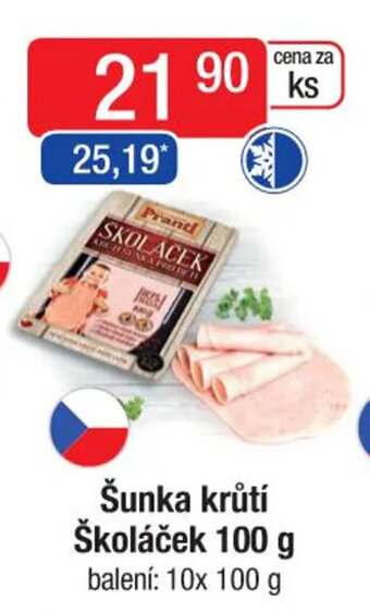 Qanto Šunka krůtí Školáček 100 g nabídka