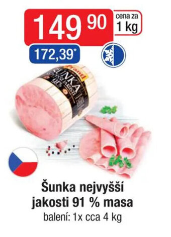 Qanto Šunka nejvyšší jakosti 91 % masa nabídka