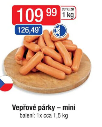 Qanto Vepřové párky - mini nabídka