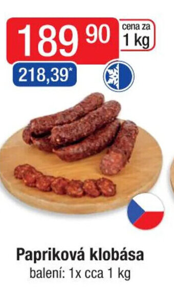 Qanto Papriková klobása nabídka