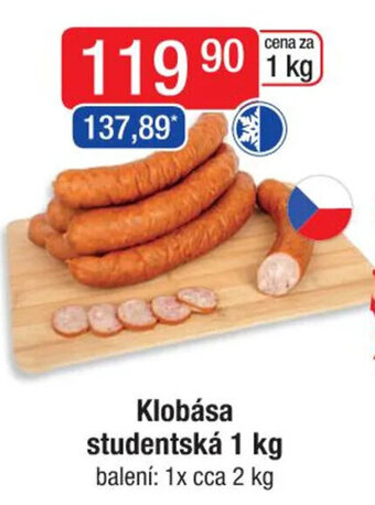 Qanto Klobása studentská 1 kg nabídka
