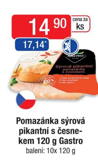 Qanto Pomazánka sýrová pikantní s česne-kem 120 g Gastro nabídka